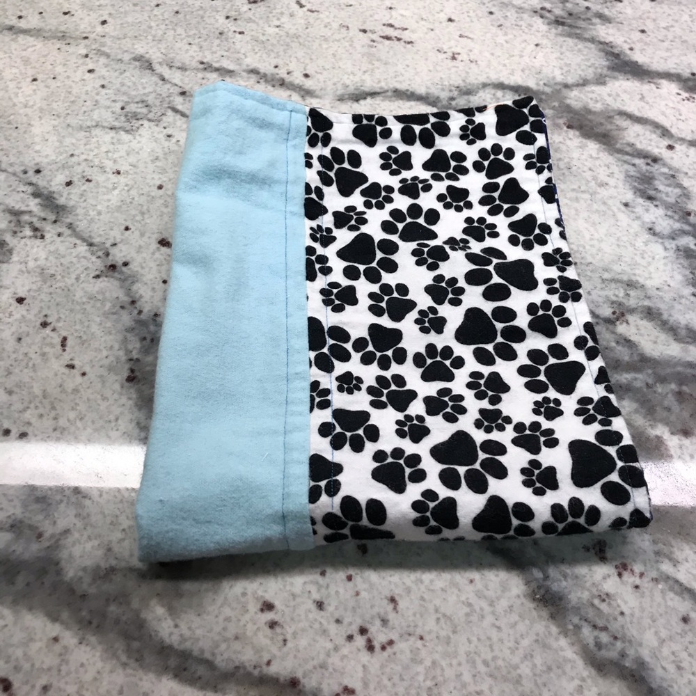 Handmade quilted burp cloth